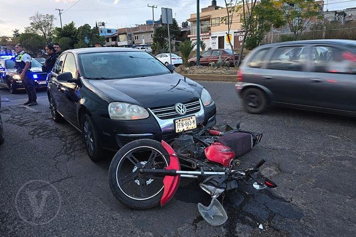 Dos accidentes en avenida Madero Poniente dejan dos heridos en Morelia