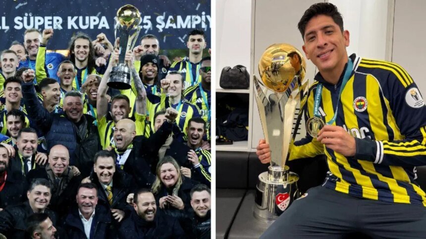 Edson Álvarez, campeón de la Supercopa de Turquía con Fenerbahçe aunque lesionado