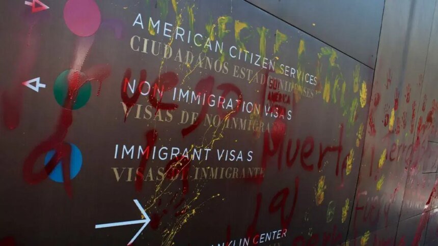 Embajada de Estados Unidos en CDMX ajustará citas de visas tras protestas