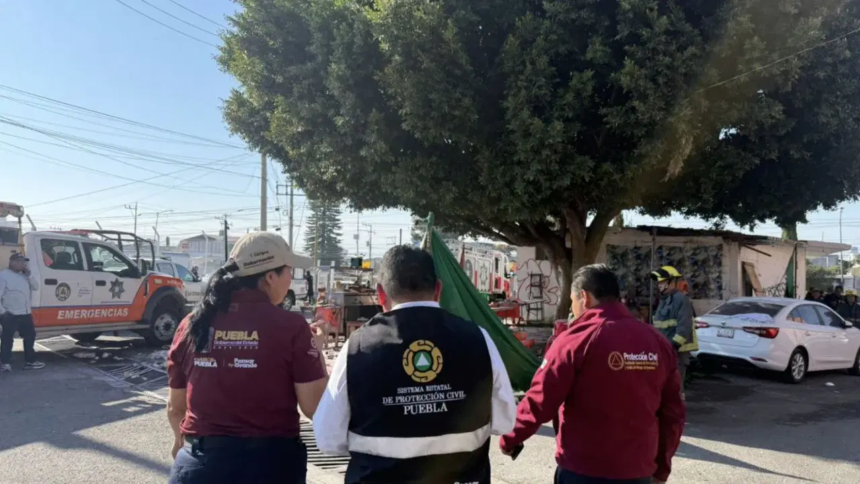 Explosión por fuga en tanque de gas en Puebla deja 17 lesionados