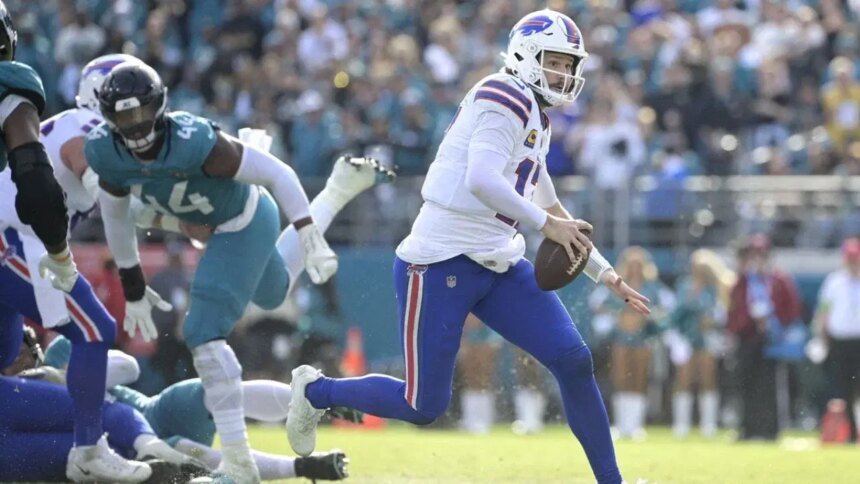 Josh Allen guía a Bills a triunfo ajustado sobre Jaguars en playoffs