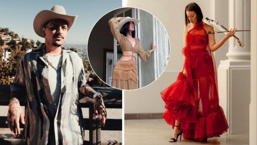 La violinista de Nodal luce sombrero vaquero en nuevo outfit