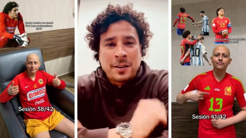 Memo Ochoa comparte video de aliento a aficionado en quimioterapia