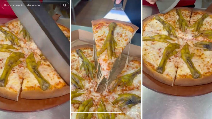 Pizza de patitas de pollo: receta fácil en video