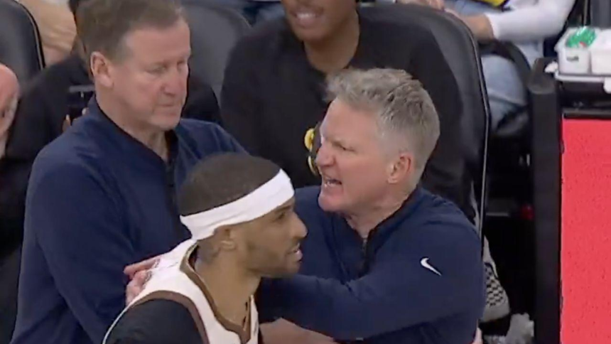 Steve Kerr expulsado tras confrontación con árbitros; Snoop Dogg lo narra