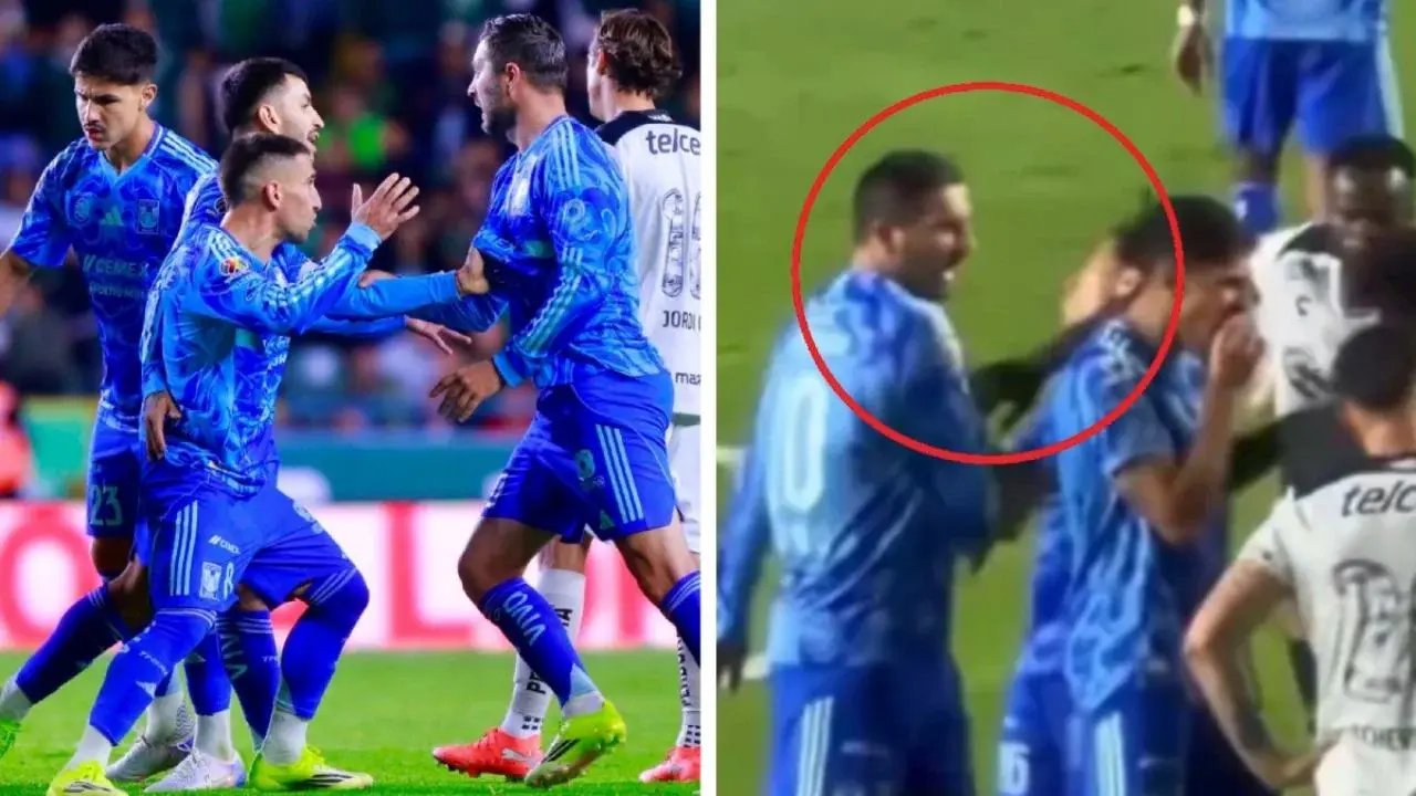 André-Pierre Gignac impacta a Diego Lainez con brazo de rival