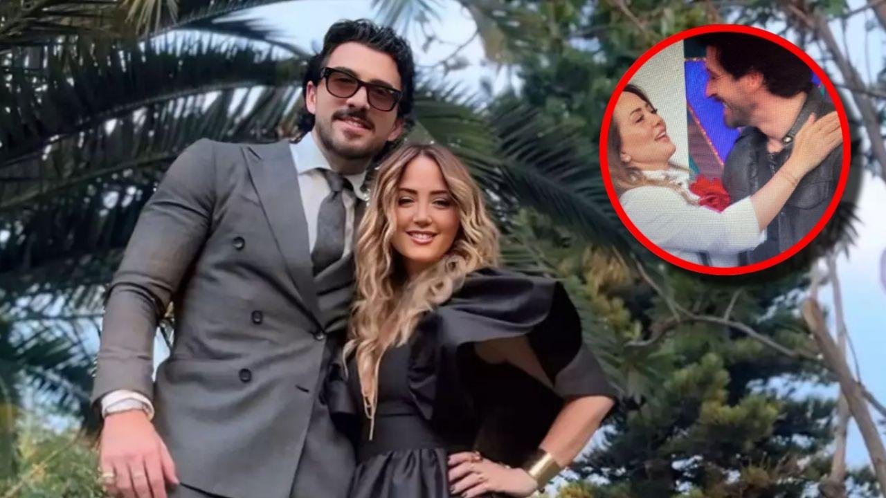 Andrea Legarreta besa a Luis Carlos Origel en vivo y Galilea interviene