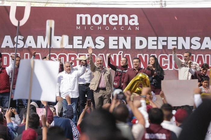 Bedolla pide en Michoacán cerrar filas en apoyo a la presidenta Sheinbaum