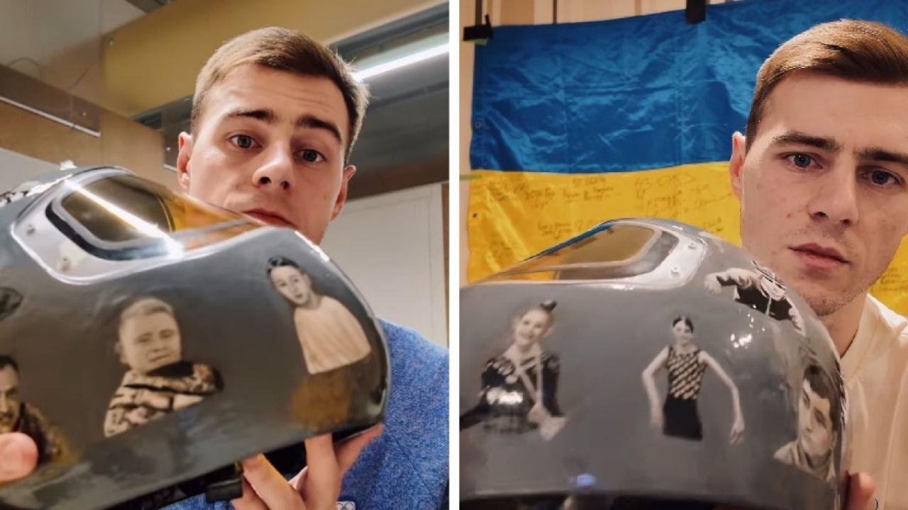 COI prohíbe casco de atleta ucraniano con imágenes de colegas fallecidos