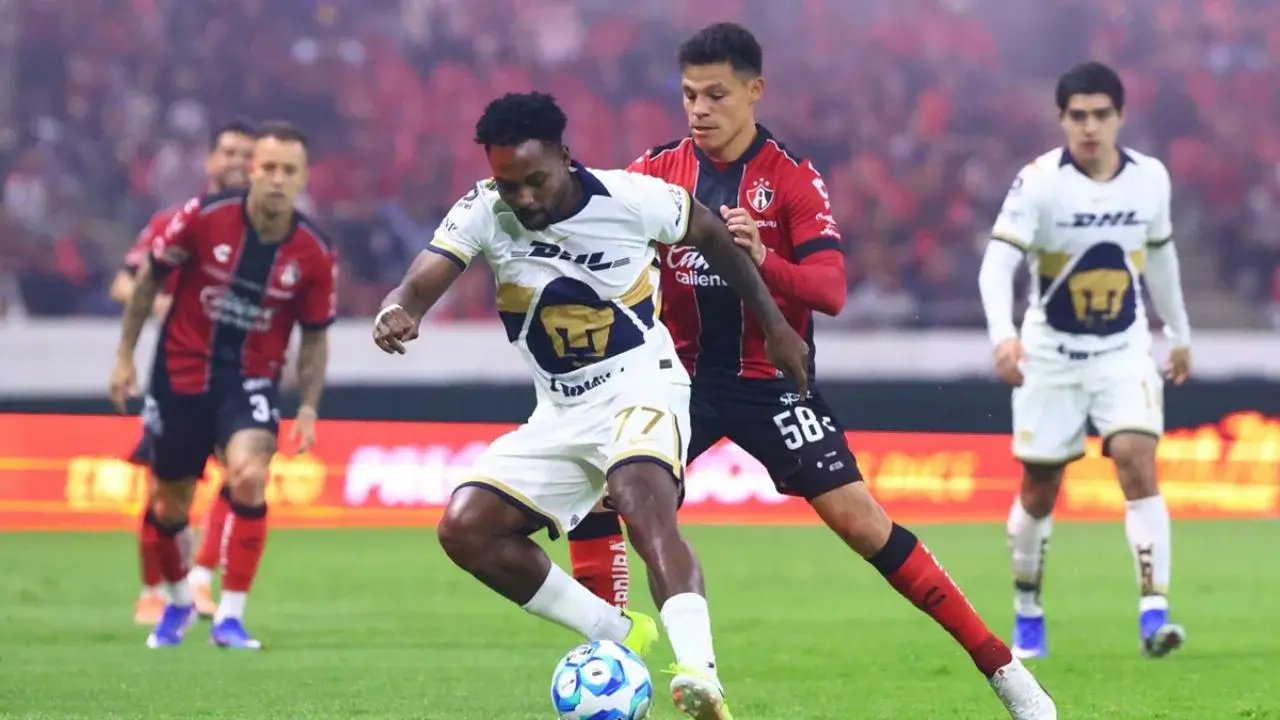 Gol de último minuto del Atlas frustra triunfo de Pumas