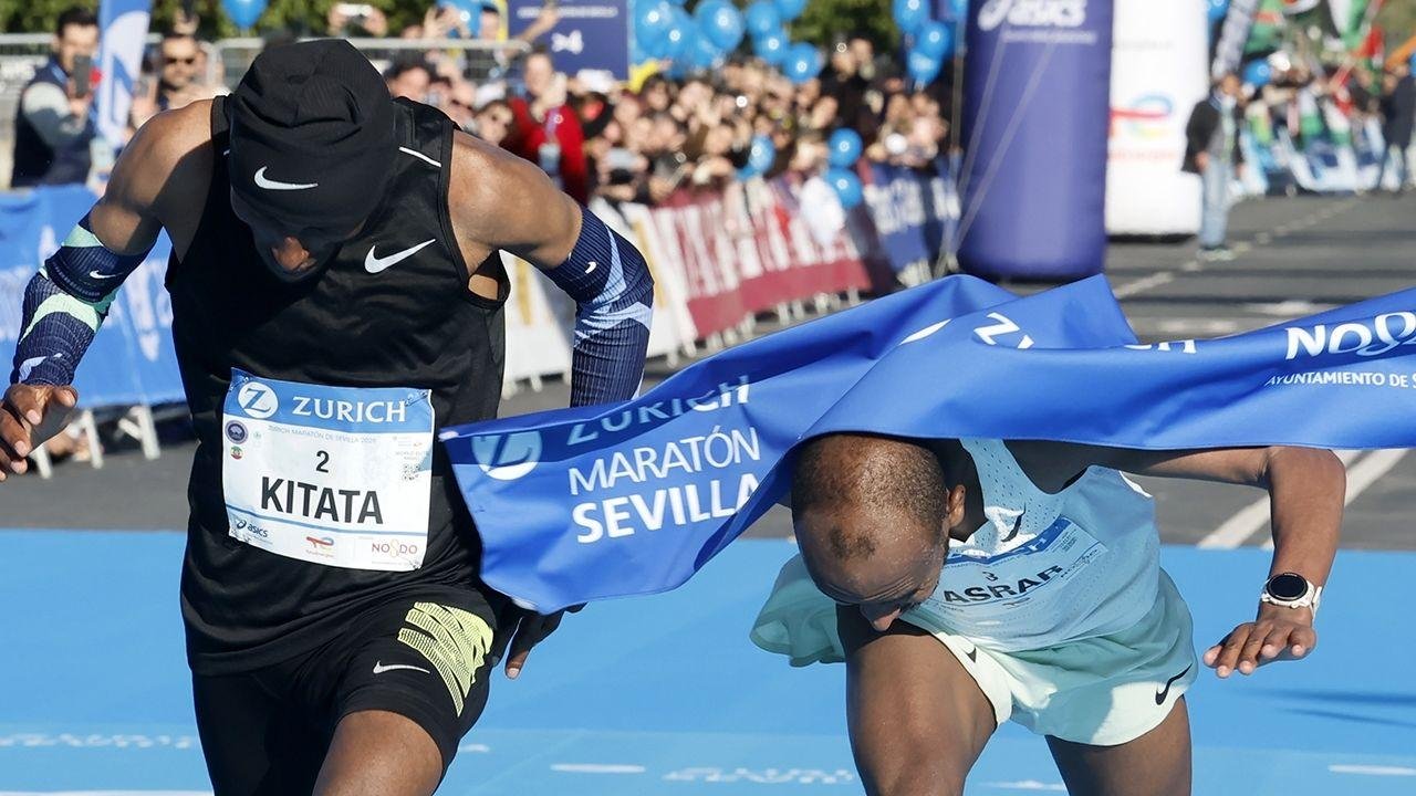 Maratón de Sevilla se decide en un apretado photo-finish