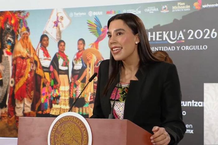 Palacio Nacional en Ciudad de México destaca la K'uínchekua en marzo