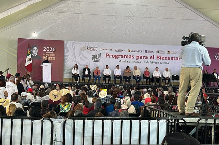 Periodistas de Morelia, Michoacán, denuncian trato discriminatorio en visita de Sheinbaum