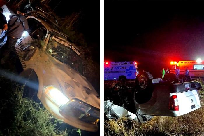 Policía fallece tras choque de patrulla en la Autopista Siglo XXI