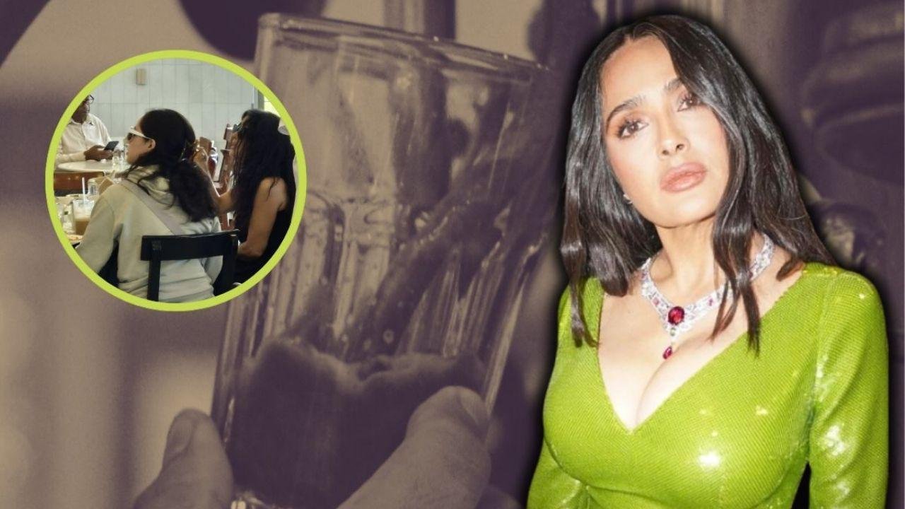 Salma Hayek vuelve a Veracruz y visita el café emblemático del puerto