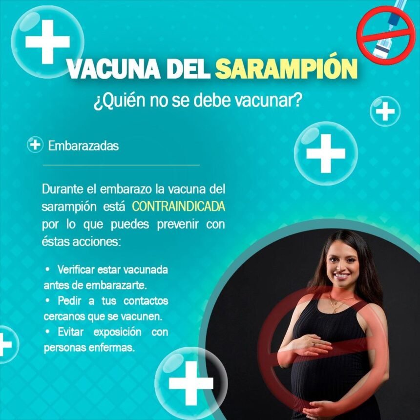 Secretaría de Salud de Guanajuato recomienda medidas a embarazadas contra sarampión