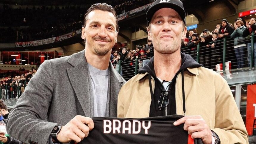 Tom Brady visita San Siro y recibe camiseta de Ibrahimovic