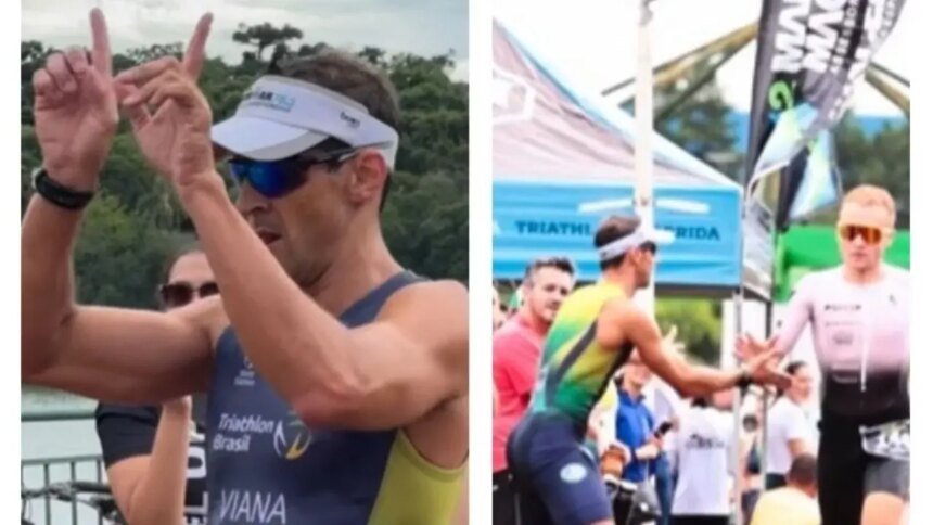 Triatleta brasileño concede la victoria tras error del perseguidor