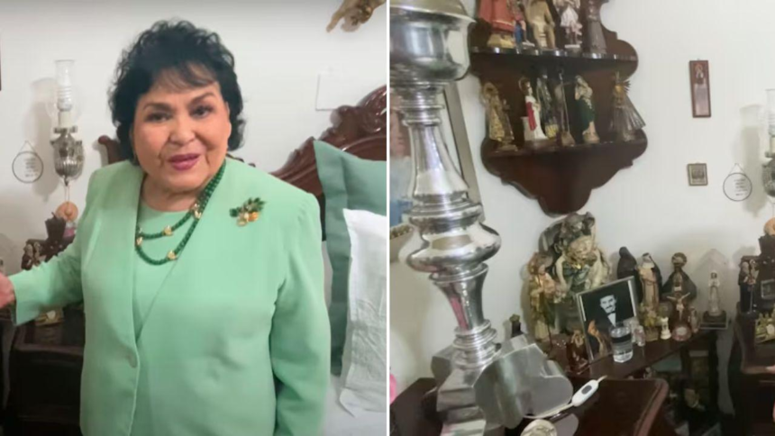 Altar de Carmen Salinas: así eran sus imágenes religiosas