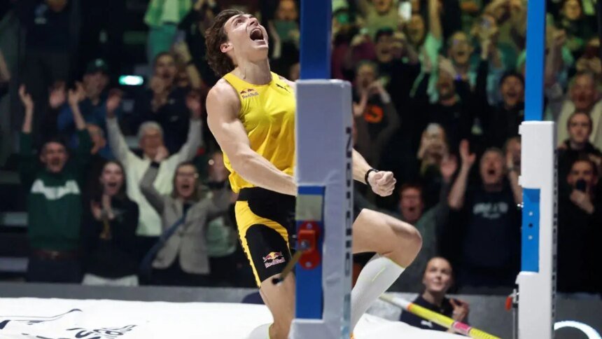 Armand Duplantis bate por 15ª vez el récord mundial: 6,31 m