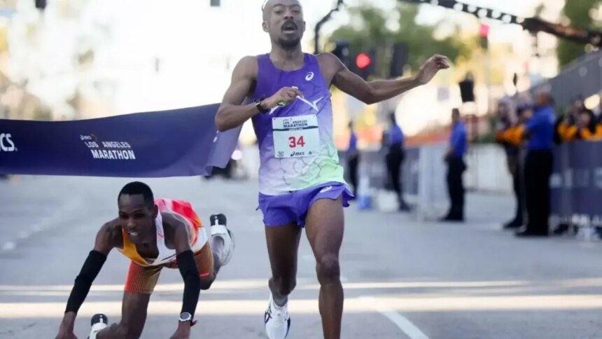 Atleta estadounidense supera a keniano y gana Maratón de Los Ángeles