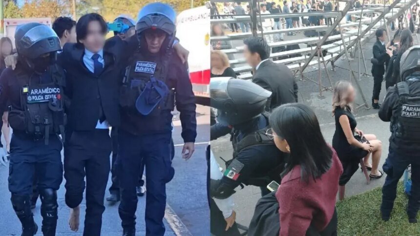 Colapsa estructura en Universidad Veracruzana durante sesión fotográfica en Veracruz; 18 heridos