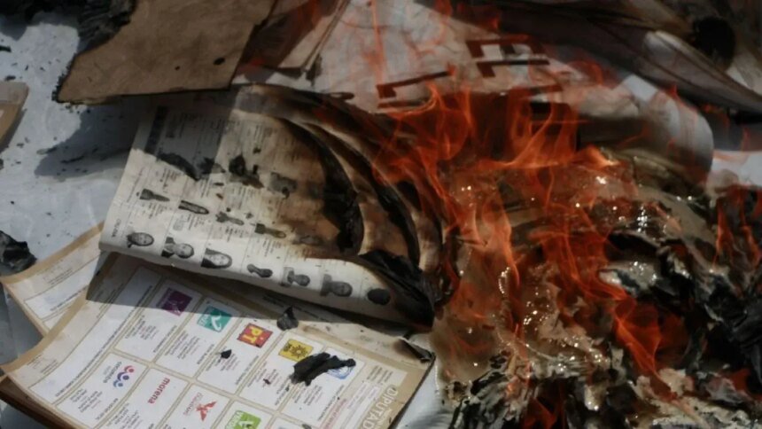 Dos procesados en Chiapas por quema de boletas en comicios 2021