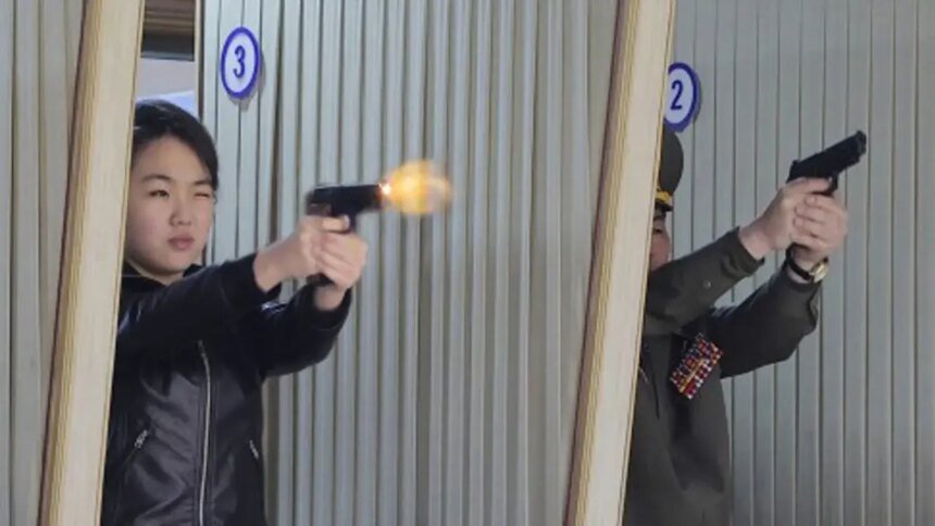 Hija de Kim Jong-un participa en prueba de tiro en Pyongyang