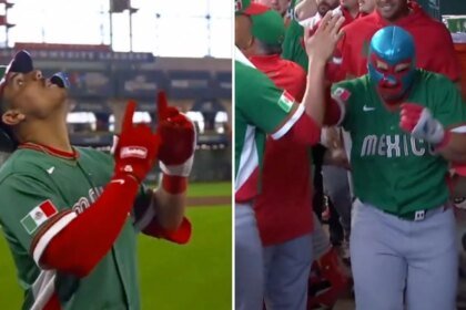 Ignacio Álvarez conecta primer jonrón de México en Clásico; celebra con máscara