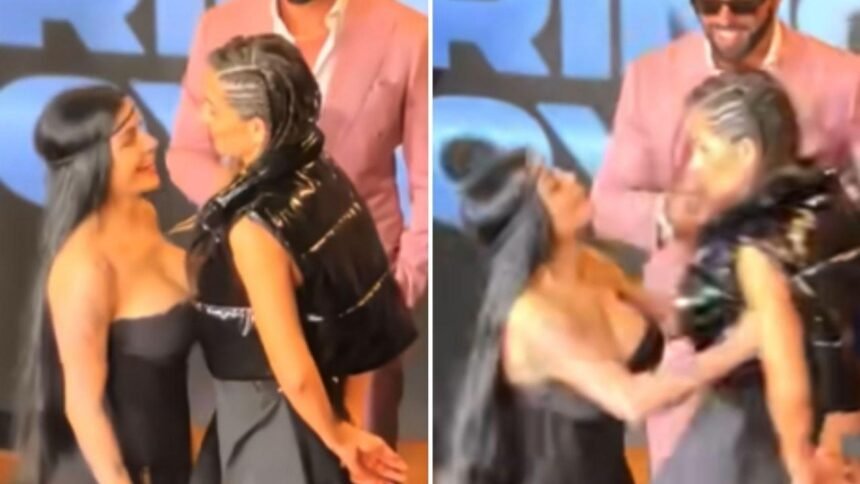 Karely Ruiz y Marcela Mistral se empujaron antes del evento