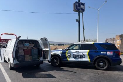 PEC asegura mercancía valuada en 500 mil pesos en Salamanca, Guanajuato