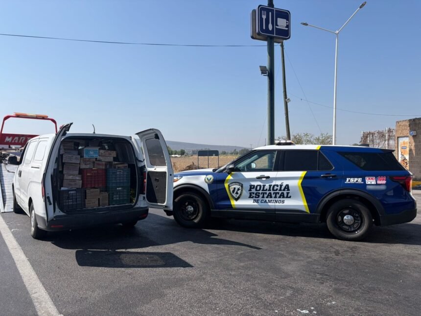 PEC asegura mercancía valuada en 500 mil pesos en Salamanca, Guanajuato