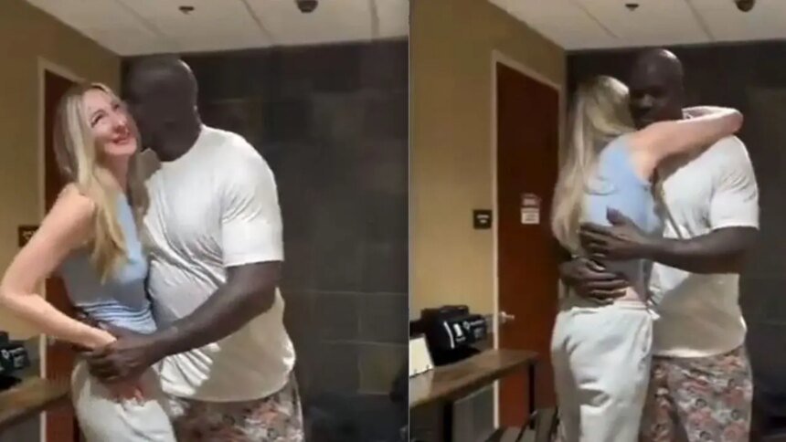 Shaquille O’Neal y Ekaterina Lisina muestran buena química