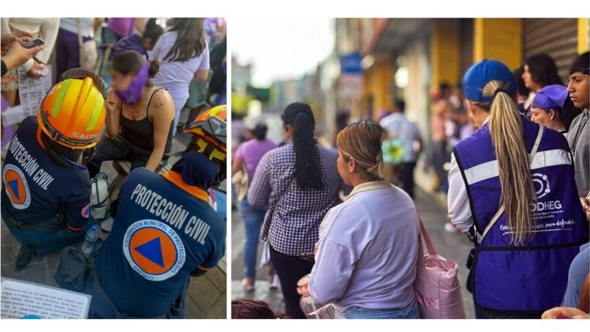 Sin incidentes mayores concluyen labores de acompañamiento en la conmemoración del Día Internacional de la Mujer