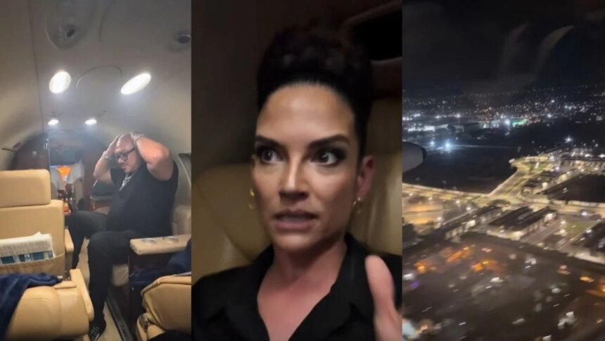 Avión de Natalia Jiménez sufre falla y aterriza de emergencia Contacto