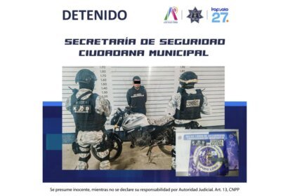 En operativo Colonia Segura, Policía Municipal de Irapuato detiene a un hombre en posesión de arma de fuego Contacto