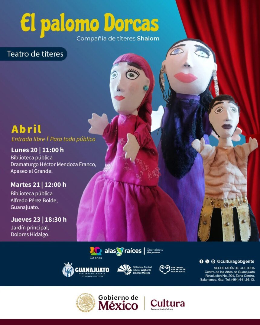 La Secretaría de Cultura de Guanajuato expande programación artística para infancias en el estado. Contacto