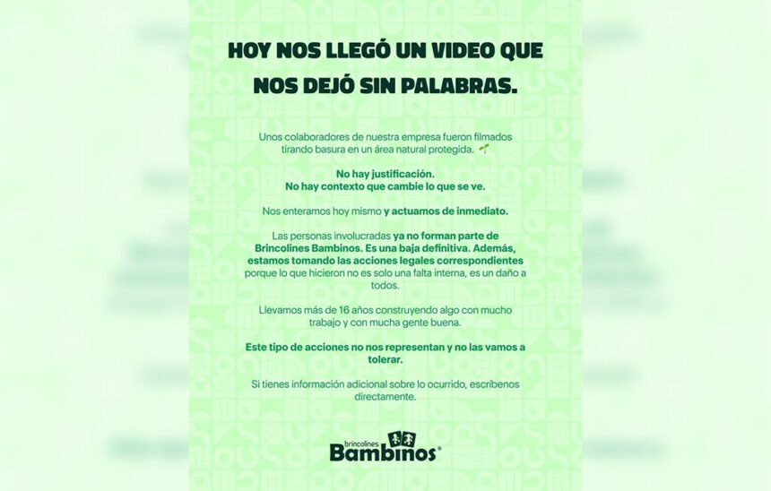 Jalisco: Brincolines Bambinos reconoce contaminación en Bosque del Nixticuil