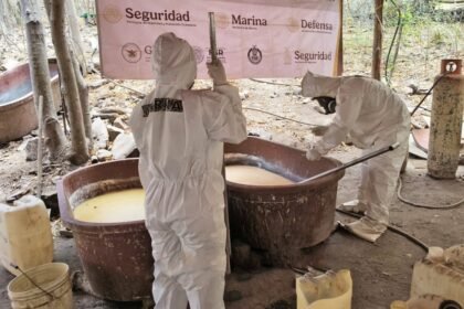 México: Marina desmantela narcolaboratorios en Sinaloa y asegura 2.3 toneladas de metanfetaminas