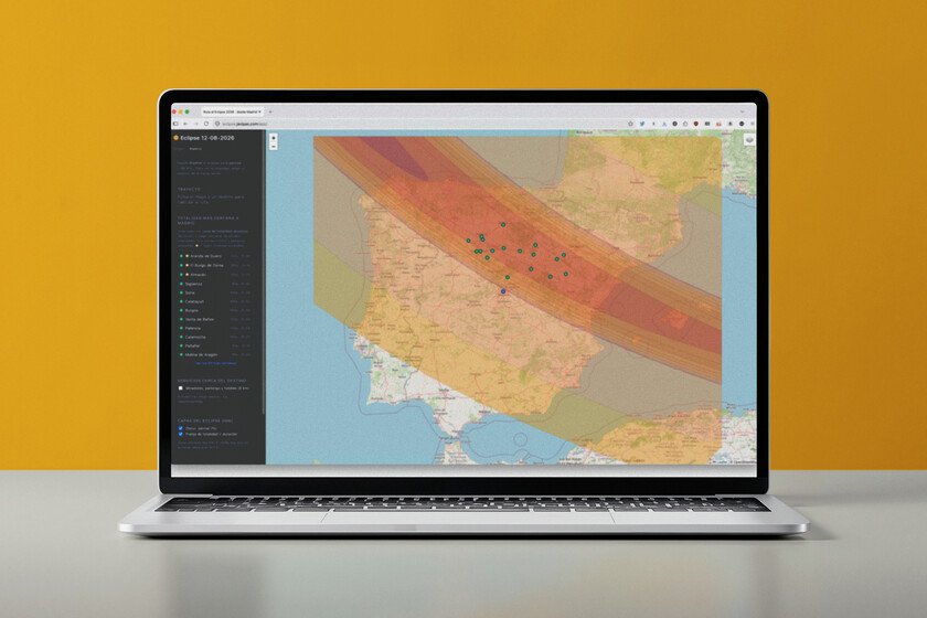 Desarrollé una app con IA para encontrar el mejor lugar del eclipse