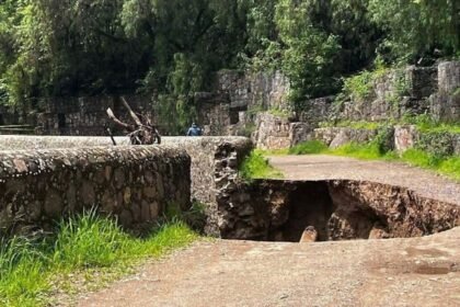 Guanajuato Capital: Lluvias complican las reparaciones en Camino de Marfil