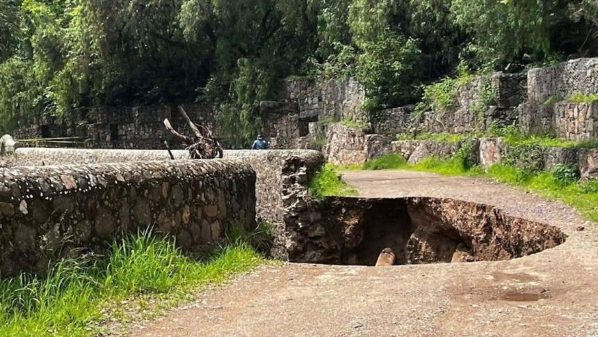 Guanajuato Capital: Lluvias complican las reparaciones en Camino de Marfil
