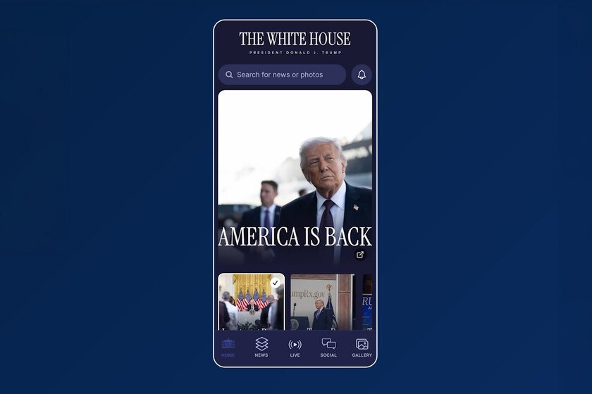 La app de la Casa Blanca se autodescarga en móviles oficiales