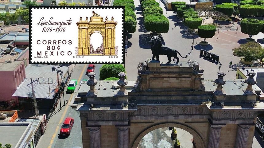 León, Gto. celebra 450 años con nueva estampilla postal comunitaria