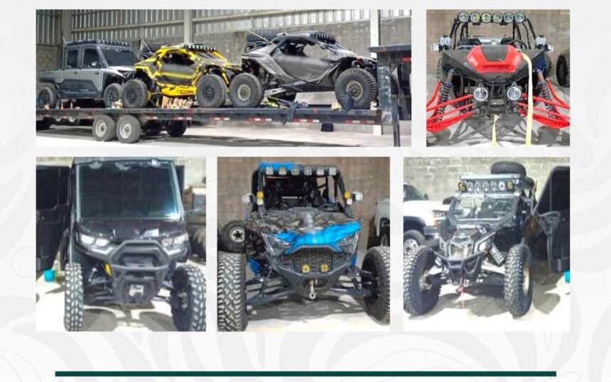 México: En Durango, megaoperativo asegura 50 vehículos al Cártel del Pacífico