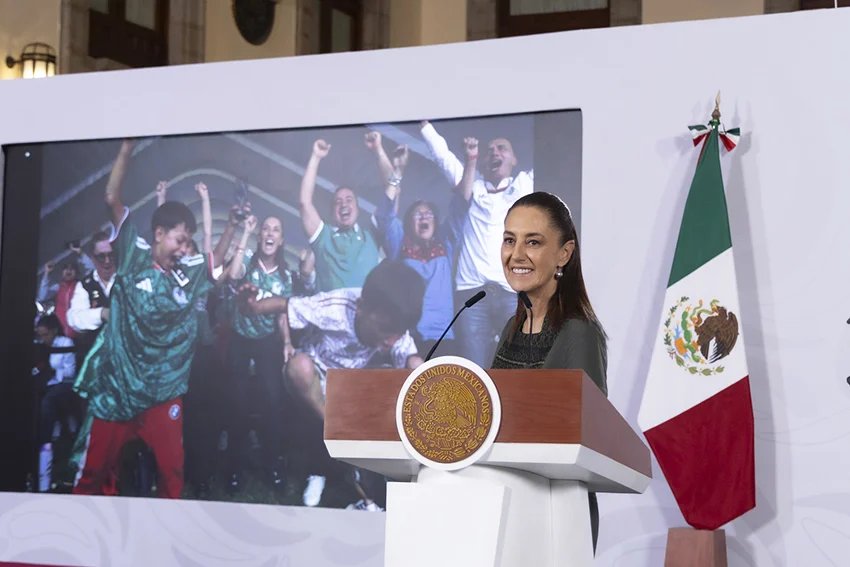 Mexico's Sheinbaum Honors World Cup Win at June 12 Mañanera