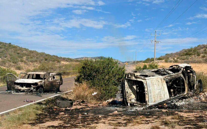 Tragedia en Tutuaca, Chihuahua: Enfrentamiento deja cinco muertos y vehículos calcinados