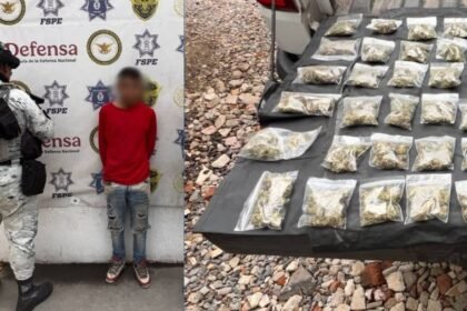 Celaya: Joven con dosis de droga es detenido en patrullaje comunitario
