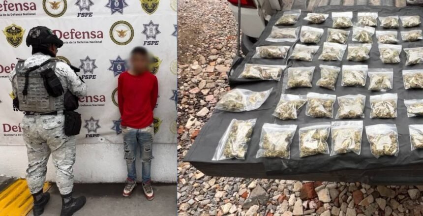 Celaya: Joven con dosis de droga es detenido en patrullaje comunitario