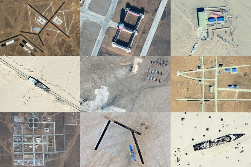 China revela réplicas de barcos y aviones militares de EE.UU. y aliados